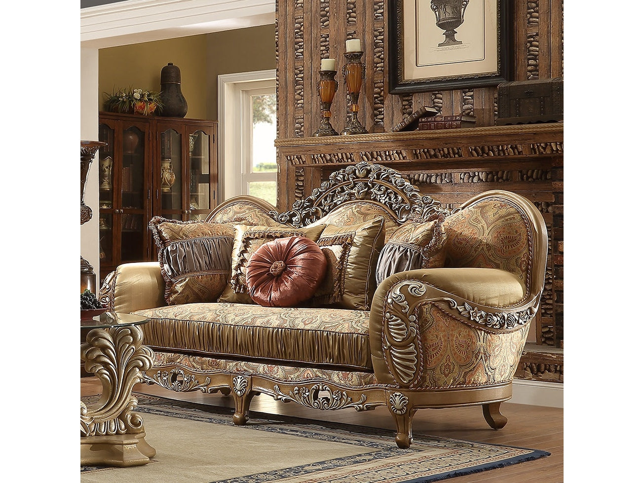 Quintessa Light Maple Loveseat  / HD-622 - Ornate Home
