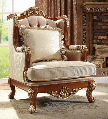 Quintina Cedar Red 3pc Living Room Set  / HD-821 - Ornate Home