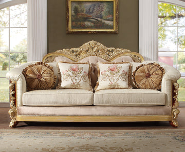 Quintina Cedar Red 3pc Living Room Set  / HD-821 - Ornate Home