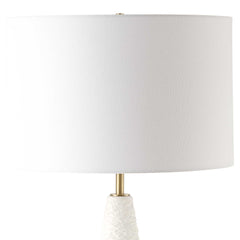 Quite The Buzz Brass/White Floor Lamp - Ornate Home