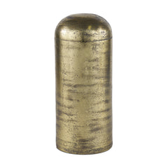 Quonset Brass Extra Tall Aluminum Metal Pillar Object - Ornate Home