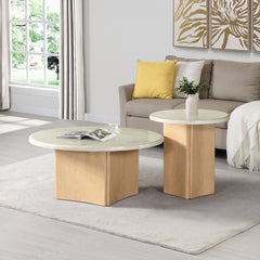 Qwin End Table W/Marble Top - Ornate Home