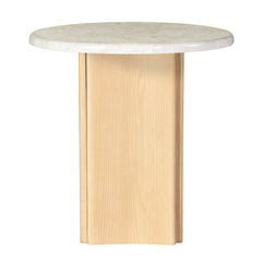 Qwin End Table W/Marble Top - Ornate Home