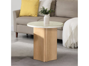 Qwin End Table W/Marble Top - Ornate Home