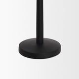Qwin Matte Black Cast Aluminum Short Candle Holder
