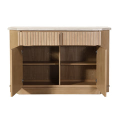 Qwin Server W/Marble Top - Ornate Home