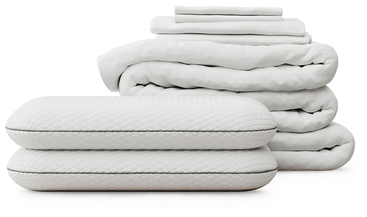 RH Mattress Protect Bundle White Queen Bedding Bundle - Ornate Home