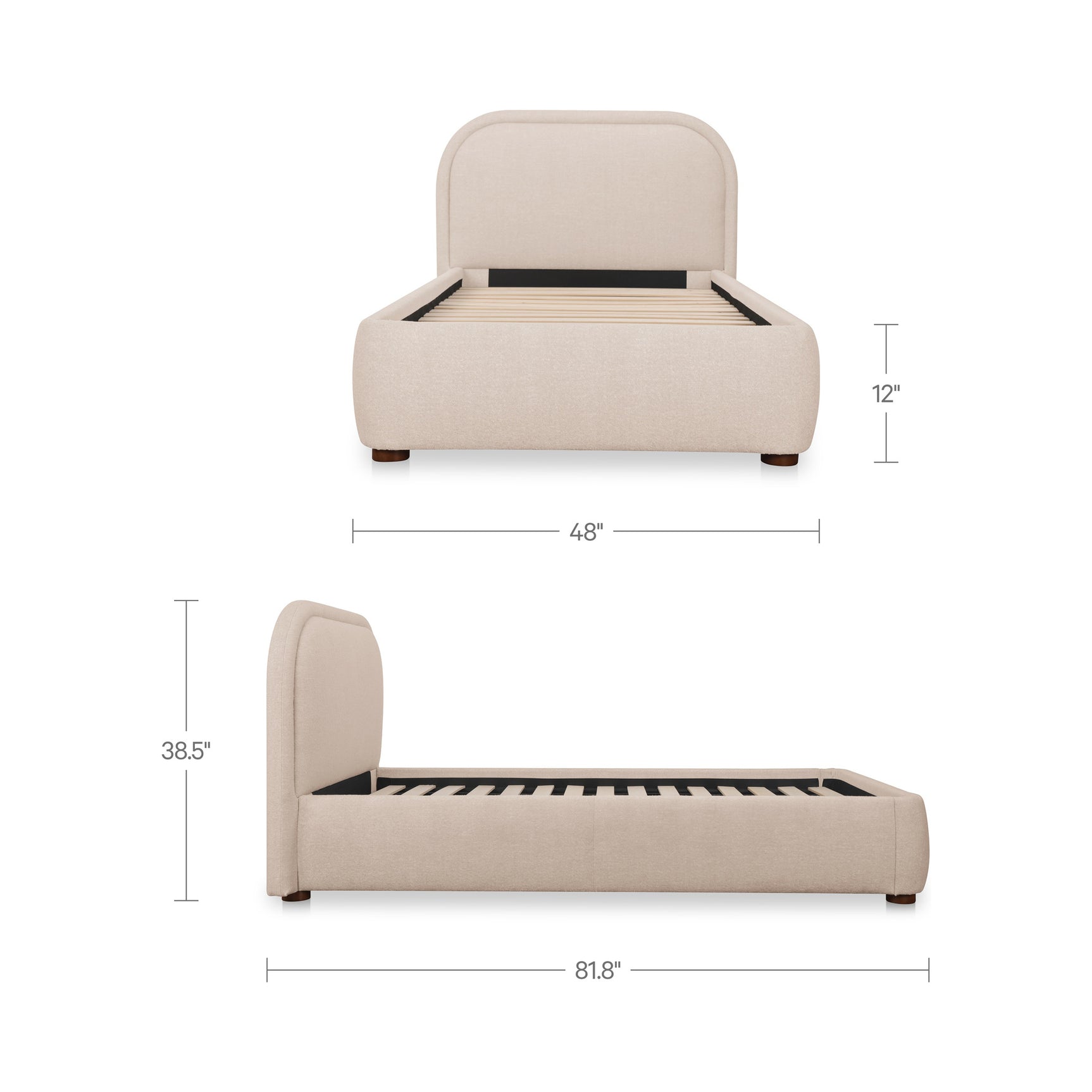 Colin Light Brown Twin Bed
