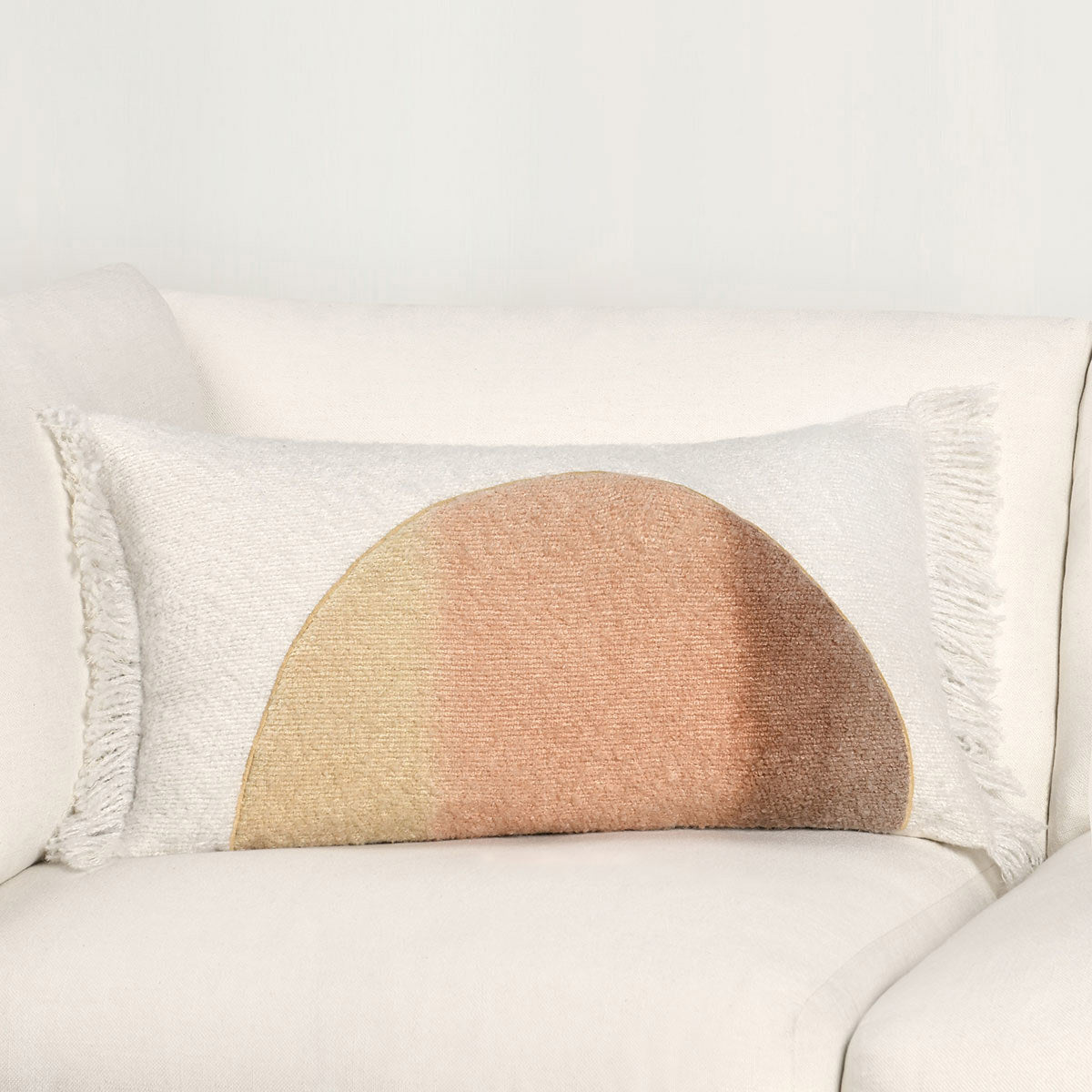 RN Rahun Yellow/Ivory 14x26 Throw Pillow (Set of 2) - Ornate Home
