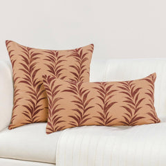 RO Alula Sienna/Burgundy Multiple Sizes Throw Pillow (Set of 2) - Ornate Home
