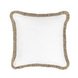 RO Cara Ivory/Natural Multiple Sizes Throw Pillow - Ornate Home