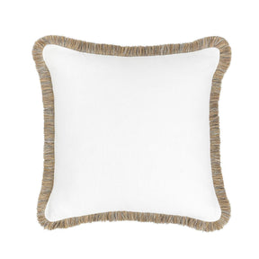 RO Cara Ivory/Natural Multiple Sizes Throw Pillow - Ornate Home