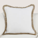 RO Cara Ivory/Natural Multiple Sizes Throw Pillow - Ornate Home