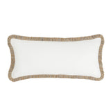RO Cara Ivory/Natural Multiple Sizes Throw Pillow - Ornate Home