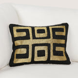 RO Dala Black/Gold 12x16 Throw Pillow (Set of 2) - Ornate Home