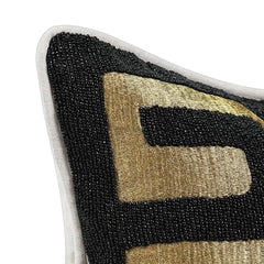 RO Dala Black/Gold 12x16 Throw Pillow (Set of 2) - Ornate Home