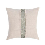 RO Lira Natural/Silver Multiple Sizes Throw Pillow - Ornate Home