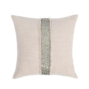 RO Lira Natural/Silver Multiple Sizes Throw Pillow - Ornate Home