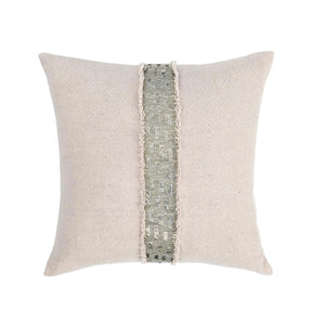 RO Lira Natural/Silver Multiple Sizes Throw Pillow - Ornate Home