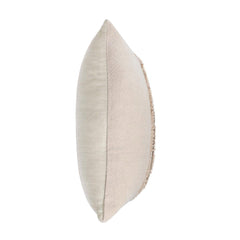 RO Lira Natural/Silver Multiple Sizes Throw Pillow - Ornate Home