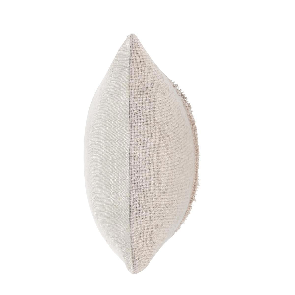 RO Lira Natural/Silver Multiple Sizes Throw Pillow - Ornate Home