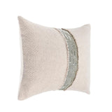 RO Lira Natural/Silver Multiple Sizes Throw Pillow - Ornate Home