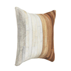 RO Meru Hide Tan Multi 20x20 Throw Pillow (Set of 2) - Ornate Home