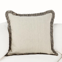 RO Nola Natural/Black Multiple Sizes Throw Pillow - Ornate Home