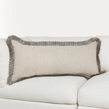 RO Nola Natural/Black Multiple Sizes Throw Pillow - Ornate Home