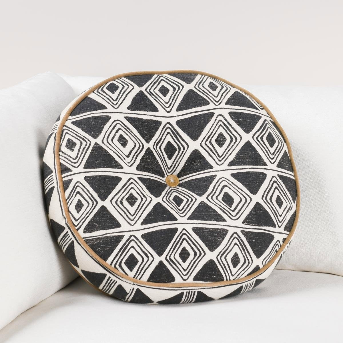 RO Nubia Black/White Multiple Sizes Cushion - Ornate Home