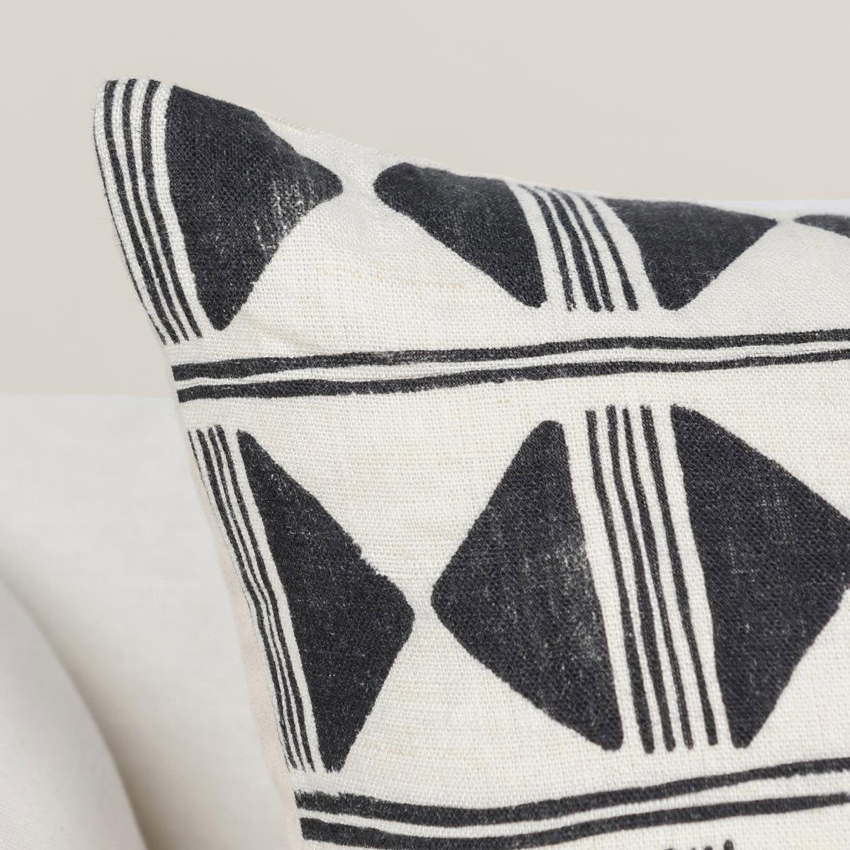 RO Nubia Black/White Multiple Sizes Cushion - Ornate Home