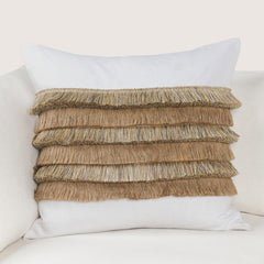 RO Safi Ivory/Natural 22x22 Throw Pillow (Set of 2) - Ornate Home