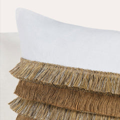 RO Safi Ivory/Natural 22x22 Throw Pillow (Set of 2) - Ornate Home