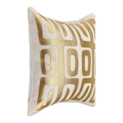 RO Zelo Natural/Gold 22x22 Throw Pillow (Set of 2) - Ornate Home