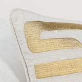RO Zelo Natural/Gold 22x22 Throw Pillow (Set of 2) - Ornate Home