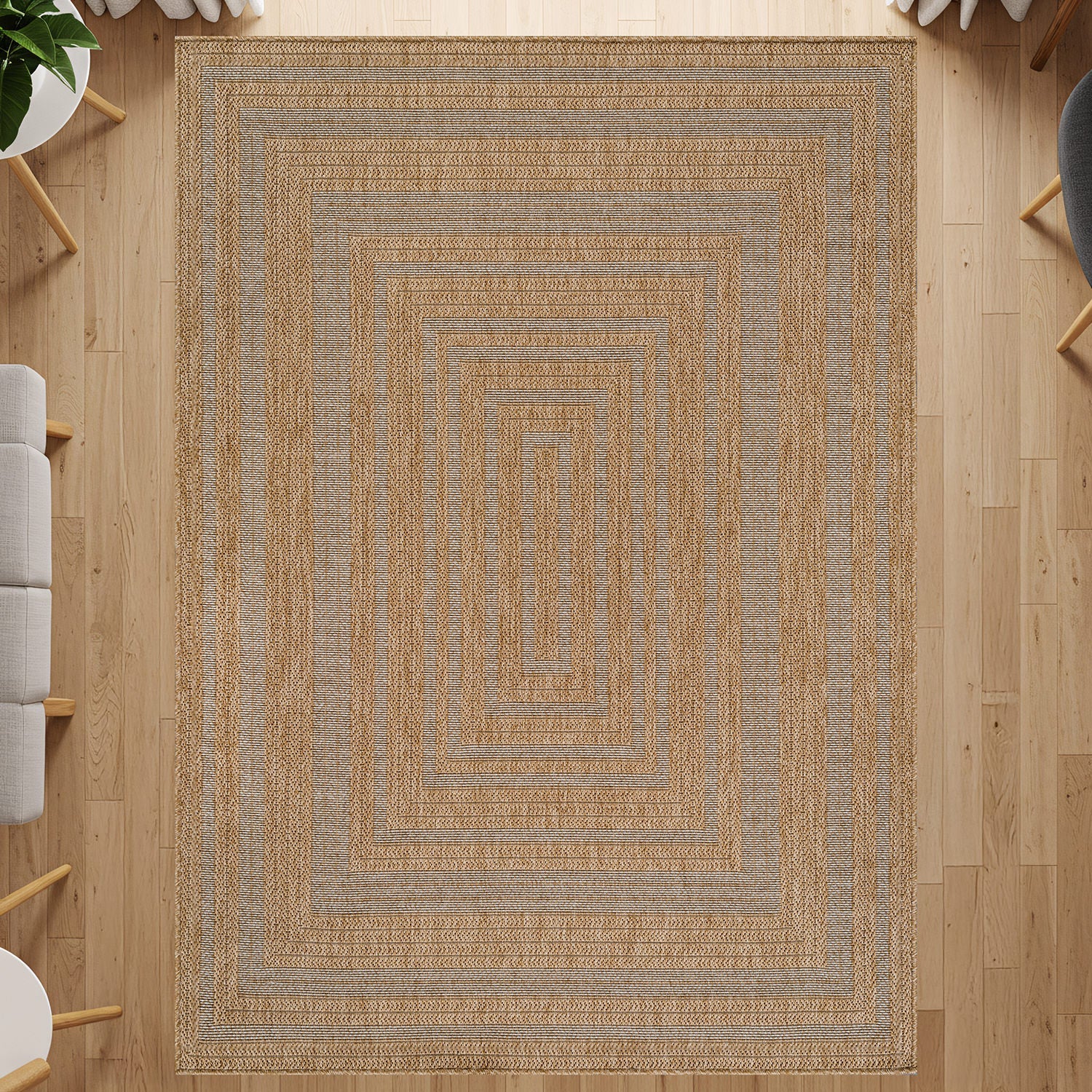 Royce Natural 4 Jute-Look Rug | Soft Yet Indestructible