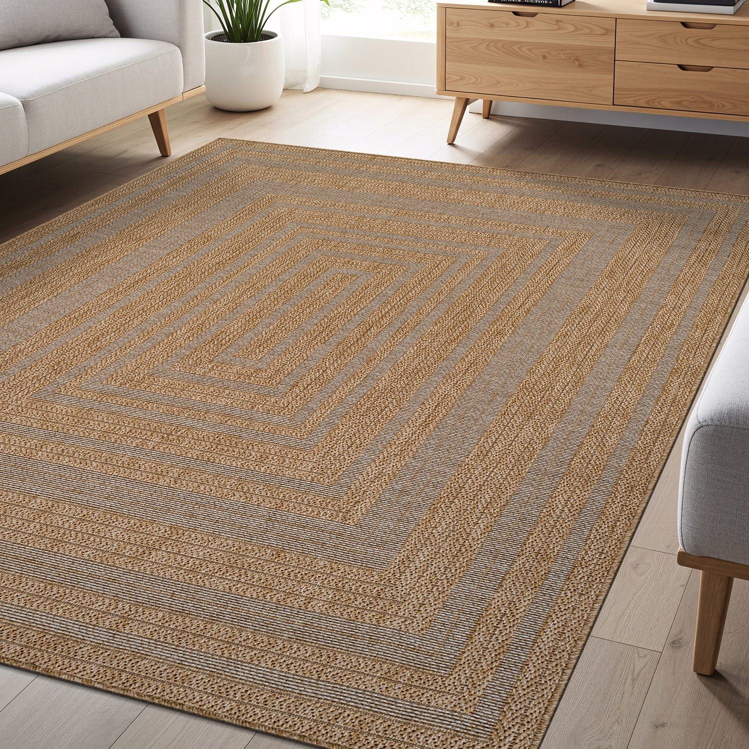 Royce Natural 4 Jute-Look Rug | Soft Yet Indestructible