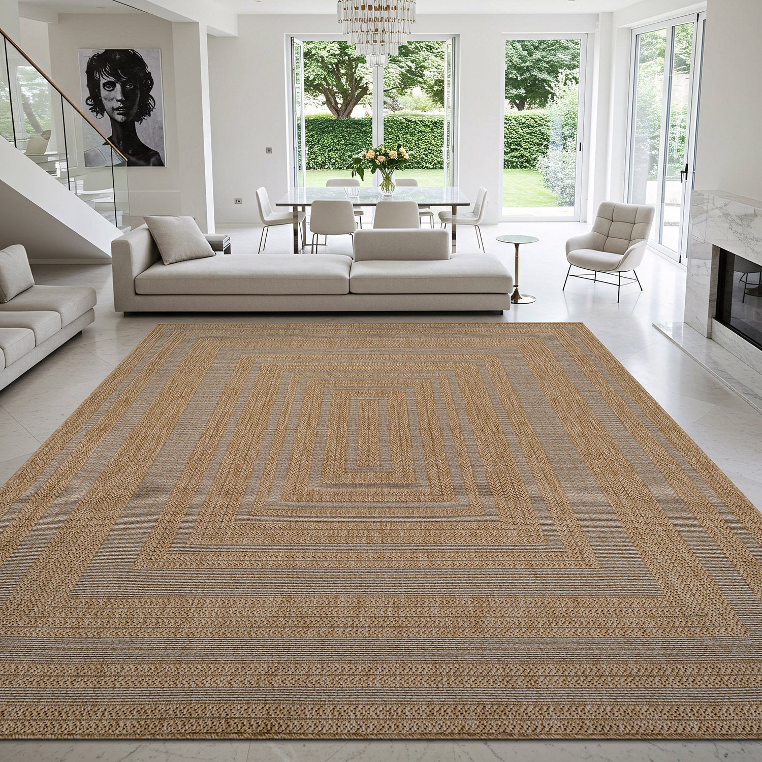Royce Natural 4 Jute-Look Rug | Soft Yet Indestructible