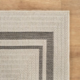 Royce Bone 6 Jute-Look Area Rug | Elegant & Washable