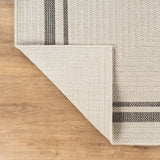 Royce Bone 6 Jute-Look Area Rug | Elegant & Washable