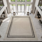 Royce Bone 6 Jute-Look Area Rug | Elegant & Washable