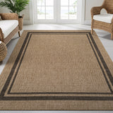 Royce Natural 6 Jute-Look Area Rug | Earthy Texture