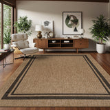 Royce Natural 6 Jute-Look Area Rug | Earthy Texture