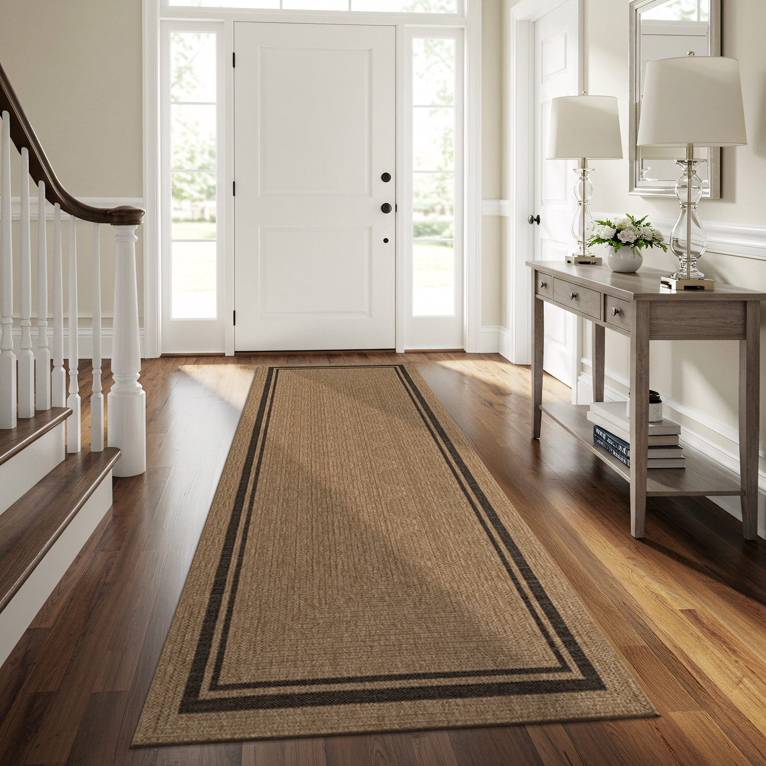 Royce Natural 6 Jute-Look Area Rug | Earthy Texture