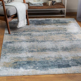 Bremen Gray/Green/White Modern 8 X 10 Rug