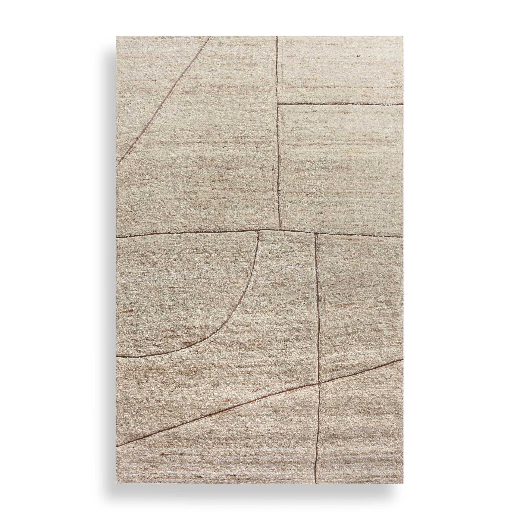 Kenyan Brown Geometric 8 X 10 Rug