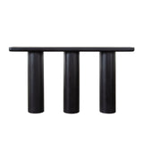 Rune Black Wood Console Table - Ornate Home