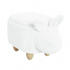 Rabbit White Storage Stool - Ornate Home