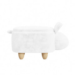 Rabbit White Storage Stool - Ornate Home
