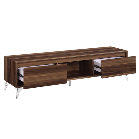 Raceloma Walnut TV Stand - Ornate Home